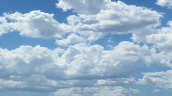 Fluffy Clouds Wallpaper