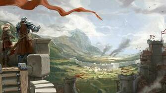 A Look Across The Valley From Tower Wallpaper Albion