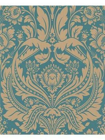 Graham Brown Teal Gold Desire Wallpaper House Of Fraser