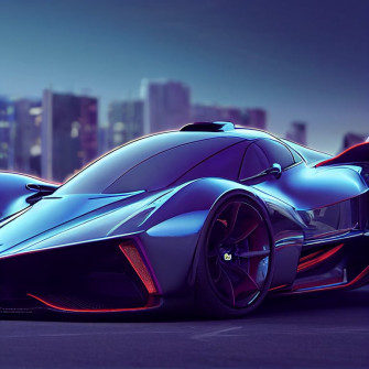 Prompthunt Hypercar Futuristic Vehicle Persfective Full