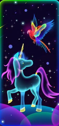 Olik On My Pony Unicorn Wallpaper
