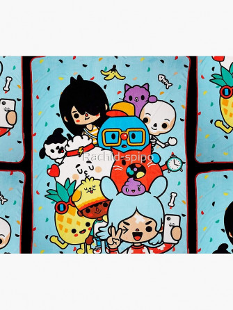 Toca Boca Life Kids Happy Tapestry By Rachid Spipo