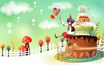 Funny Cartoons BirtHDay Wide Wallpaper