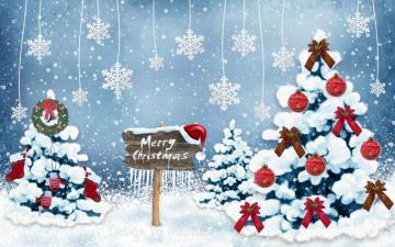 Merry Christmas Card 4k Wallpaper