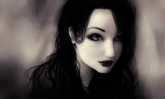 Wallpaper Girl Blue Eyes Cross Style
