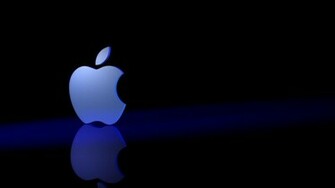 Apple Logo Art White Wallpaper Full HD De