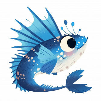 Flying Gurnard Spreading Its Fins Wallpaper