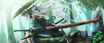 Anime Samurai Girl Katana 4k Wallpaper