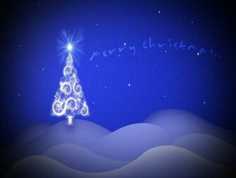 Blue Christmas Background Wallpaper HD