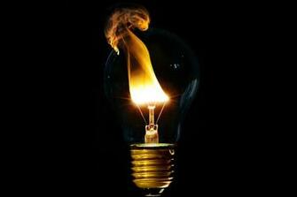 Wallpaper Incandescent Light Bulb Fire Simple Desktop