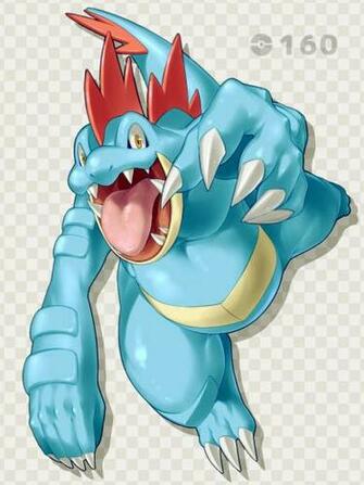 Feraligatr Pok Mon Mobile Wallpaper Zerochan Anime