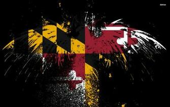 Flag Of Maryland Wallpaper Artistic