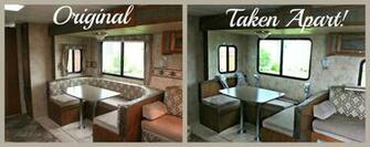 Vintage Dutch Girl Travel Trailer Makover Part Wallpaper Removal