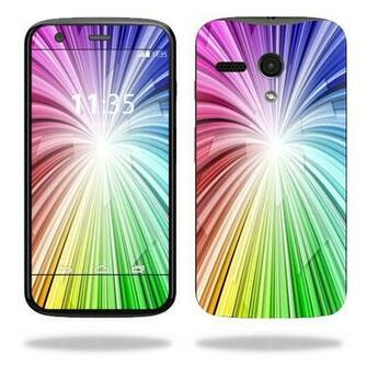 Decal For Motorola Moto G Wrap Cover Sticker Skins Rainbow Explosion