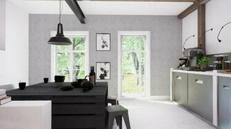 Harlequin Odetta Wallpaper Harbour Grey Fashion