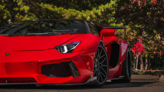 Red Lamborghini Aventador 4k Wallpaper