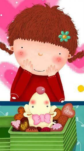 Girl Cute iPhone Wallpaper Top
