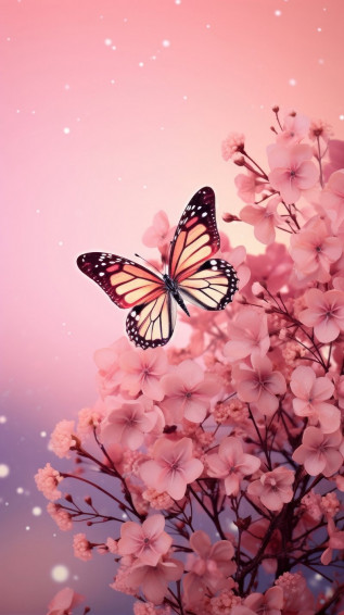 Butterfly Glitter Wallpaper Image