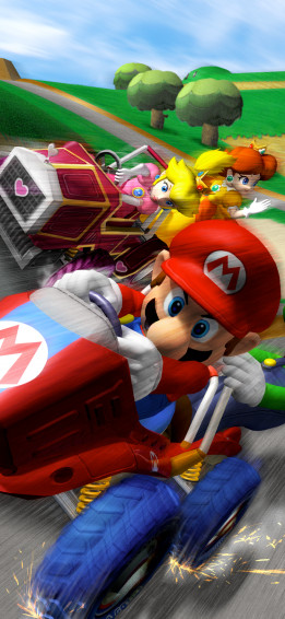Mario Kart Double Dash Phone Wallpaper