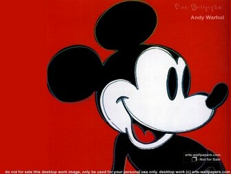 Mickey Mouse Wallpaper Art Print Poster