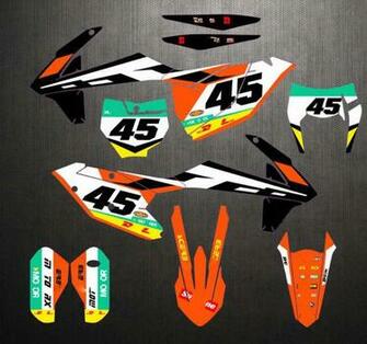 For Ktm Sx Sxf Xc Xcf Customized Graphics Background