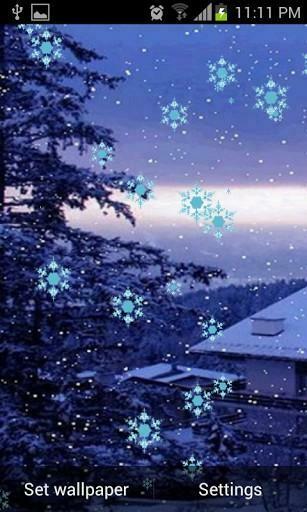 Bigger Snow Fall HD Live Wallpaper For Android Screenshot