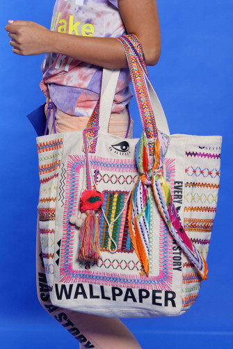 Pink Boho Beach Bag Wallpaper