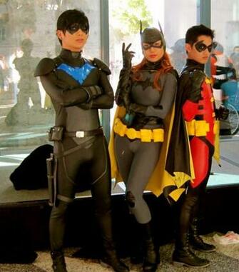 Nightwing Robin And Batgirl Cosplay By Eriffire56