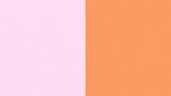 Resolution Pink Lace And Orange Solid Two Color Background
