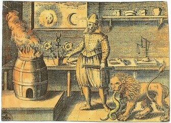 Century Alchemical Key Esoteric And Occult Alchemy Wallpaper Image