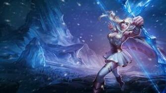 Ashe League Of Legends Lol Girl Freljord Skin Splash HD Wallpaper