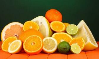 Fruit Citrus Slice Wide Wallpaper