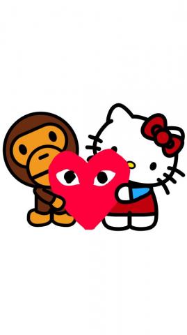 Bape Wallpaper HD Hello Kitty Logo