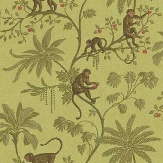 Jungle Of Monkeys Wallpaper Discount Wallcovering