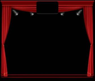 Theater Curtain Isolated On Black Background Royalty Stock Design