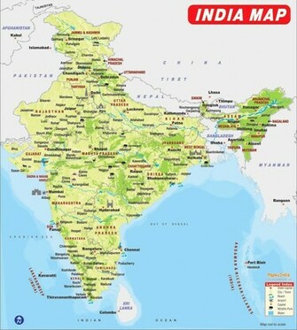 HD Wallpaper India Map Image