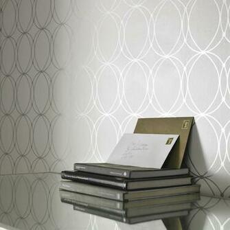Darcy White And Silver Wallpaper Graham Brown