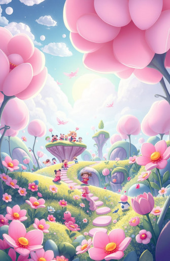 Aesthetic Cartoon Image Wallpaper