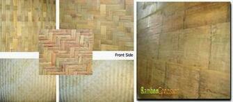 Rolled Bamboo Fences Fencing Big Poles Wall