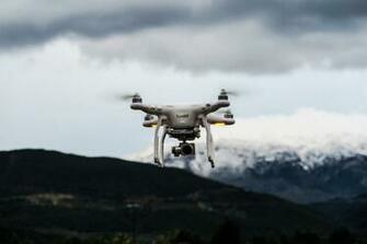 Quadcopter Drone Quadrotor Helicopter Stock Photo