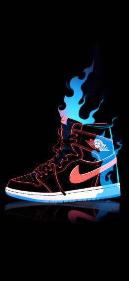 Fiery Nike Air Jordan Cool Wallpaper Sneakerhead