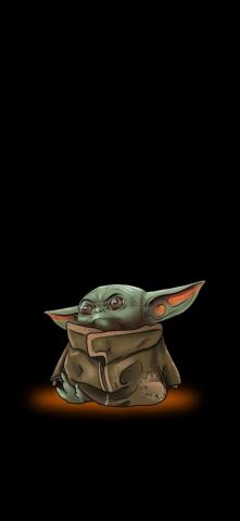 Baby Yoda Illustration Wallpaper Art Star Wars