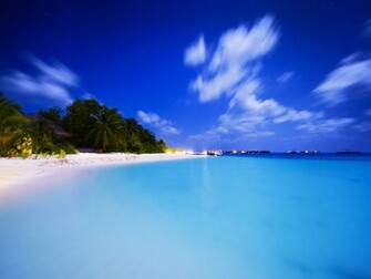 Tropical Summer Beach Background Wallpaper HD