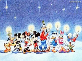 Wallpaper Merry Christmas Walt Disney Characters
