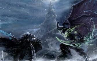 Illidan Stormrage And Arthas Menethil Wallpaper Of Game