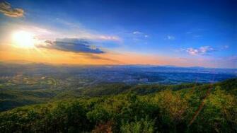 Wallpaper Sunset Nature Sky Light Summer Full