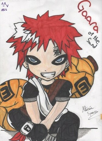 Gaara Of The Sand Chibi By Entitylvr