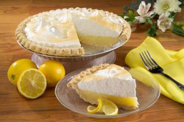 Lemon Meringue Pie 4k Ultra HD Wallpaper Background Image