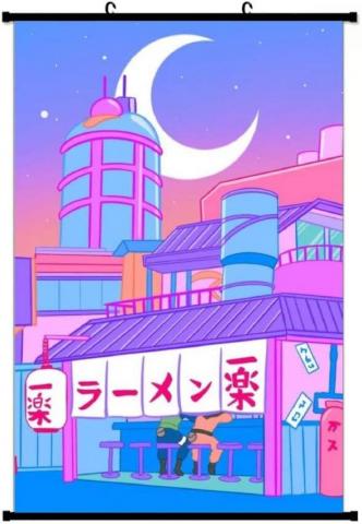 Buy Ramen Ichiraku Wall Hanging Scroll Poster Art Print