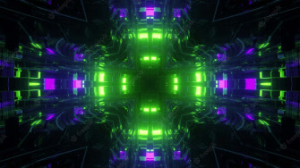 Neon Green And Purple Wallpaper